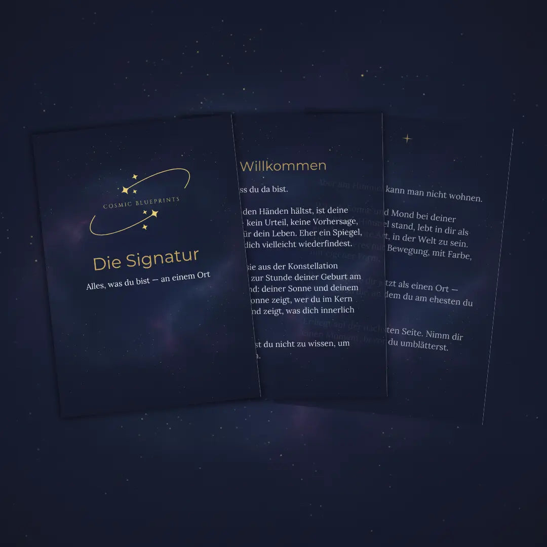 Die Signatur — Blick in die 21 Seiten des persönlichen PDFs